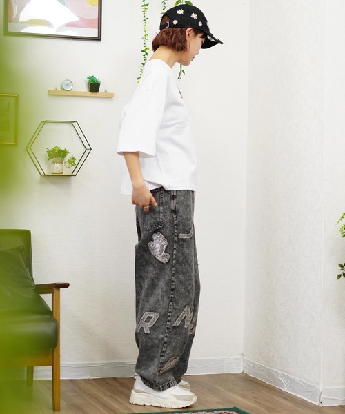 「SANTA CRUZ」 半袖Tシャツ L スミクロ レディース_画像9