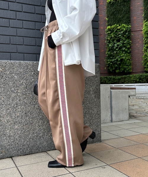 「ISOOK」 イージーパンツ FREE ベージュ レディース_画像2