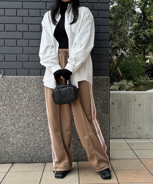 「ISOOK」 イージーパンツ FREE ベージュ レディース_画像4