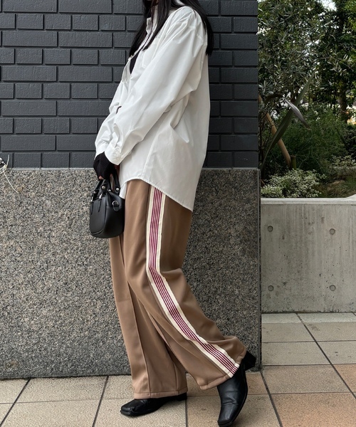 「ISOOK」 イージーパンツ FREE ベージュ レディース_画像5