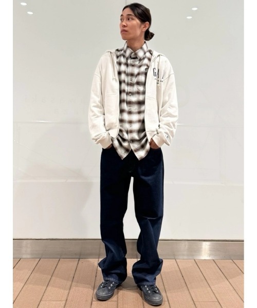 GAP シャツ オックスフォードチェックシャツ メンズ : ZOZOTOWN Yahoo