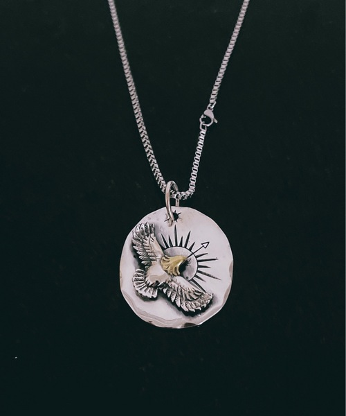 ネックレス 「blatto 925silver」925シルバートップ BIGプレート 