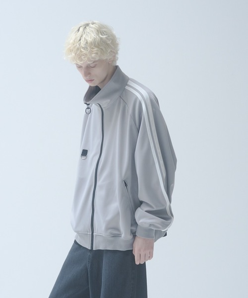 トラックジャケット seventy seven(セブンティセブン)】W zip line jersey track