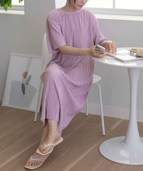 ワンピース セルフカットプリーツワンピース : ZOZOTOWN Yahoo!店
