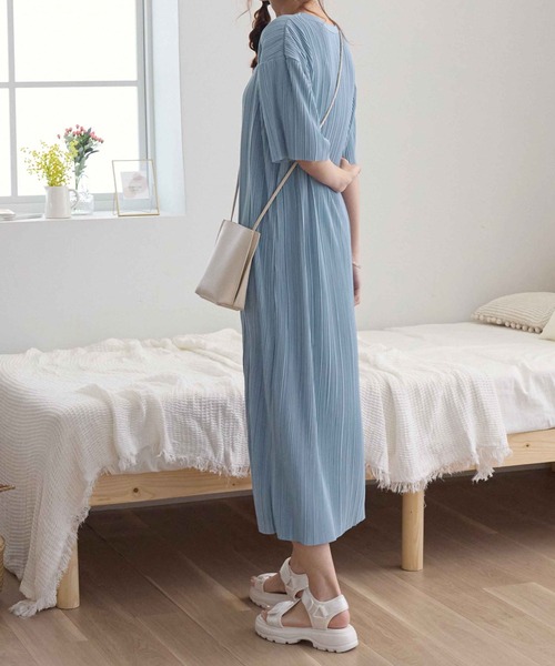ワンピース 夏 セルフカットプリーツワンピース : ZOZOTOWN Yahoo!店