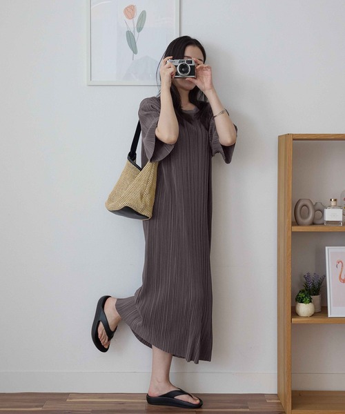 ワンピース 夏 セルフカットプリーツワンピース : ZOZOTOWN Yahoo!店