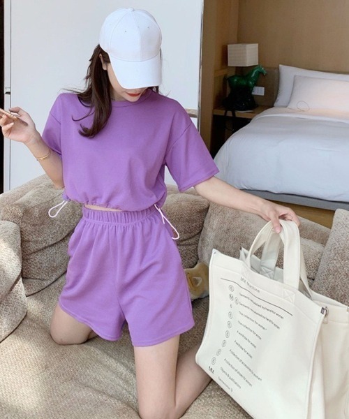 ★Ravijour★クロシェニットセットアップ★ルームウェア★ショートパンツ★ Ravijour - ☆Ravijour☆クロシェニットセットアップ☆ルーム