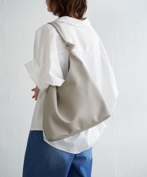 【新品】  トートバッグ　ラウンドバッグ　ホワイト notch. トートバッグ ラウンドトートバッグ レディース : ZOZOTOWN