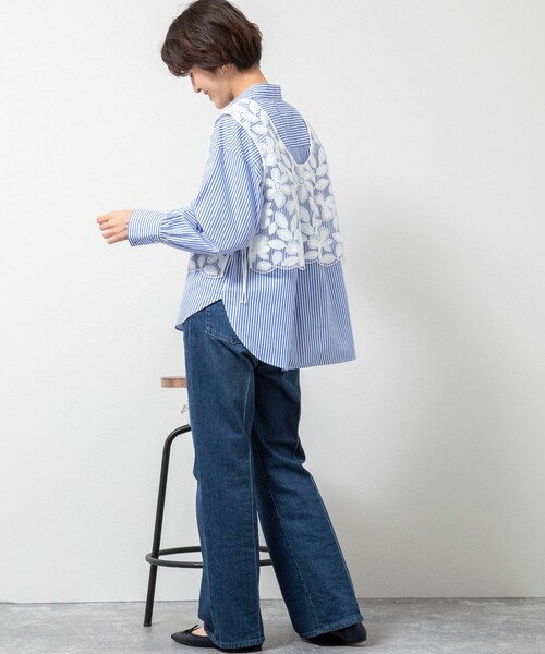 Nolleys BROCHE レース2WAYショートジレ セール】BROCHE レース2WAYショートジレ（シャツ/ブラウス