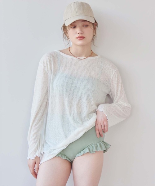 レッセパッセ☆新品ビキニ3点セット SEA DRESS（シードレス） 水着 3点セット/シアートップス付ビキニ/水着