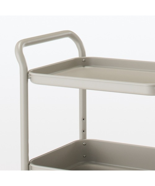 無印良品（MUJI） 家具 スチールパイプワゴンラック 3段 : ZOZOTOWN