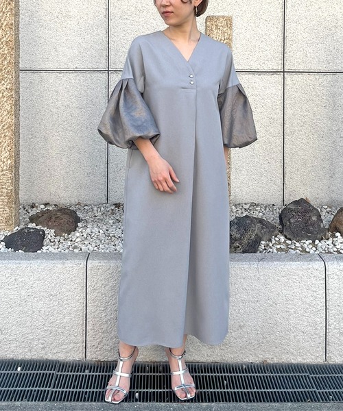 バルーンスリーブワンピース「ほとばしりシリーズ」 main image 1