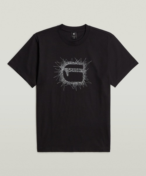 送料込★G-Star★Burger Back 半袖Tシャツ セール】BURGER BACK PRINT T-SHIRT/バックプリントロゴT（T