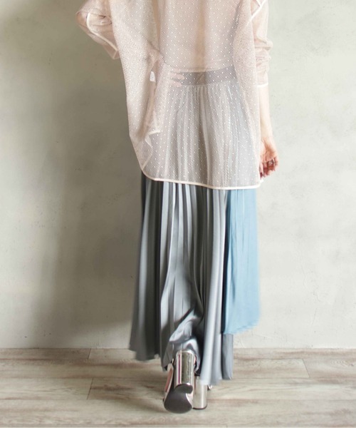 美品　ソージュ プリーツスカート　切替　変形 プリーツスカート - SOÉJU online store｜上質な大人の女性の