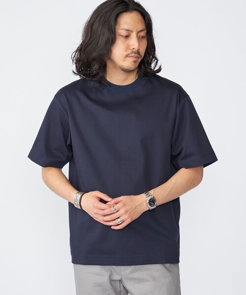 SHIPS: ハイゲージ クルーネック ポンチ Tシャツ SHIPS tシャツ SHIPS: ハイゲージ クルーネック ポンチ Tシャツ