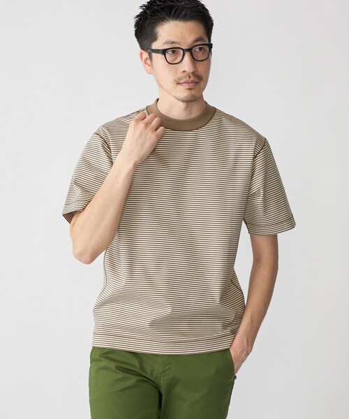 SHIPS: ハイゲージ クルーネック ポンチ Tシャツ SHIPS tシャツ SHIPS: ハイゲージ クルーネック ポンチ Tシャツ