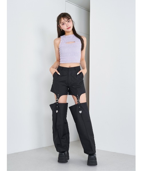 Darich カットアウトシャーリングアメスリトップス レディース