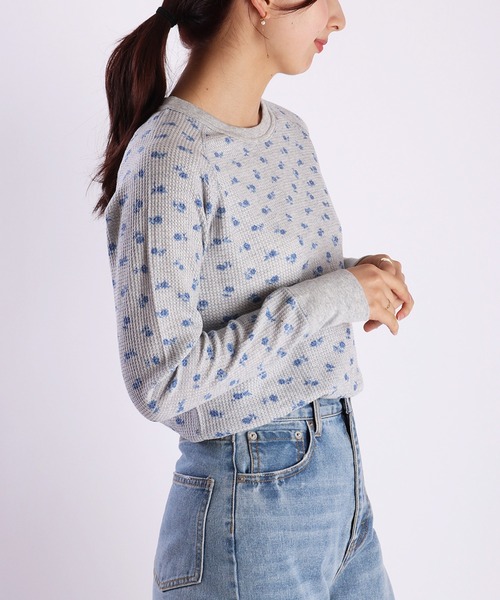 JEMORGAN（ジェーイーモーガン） tシャツ 花柄 ラグランスリーブ