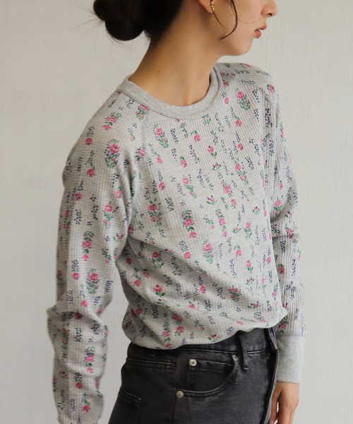JEMORGAN（ジェーイーモーガン） tシャツ 花柄 ラグランスリーブ