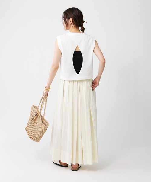 BABYLONE tシャツ バックオープンプルオーバー レディース