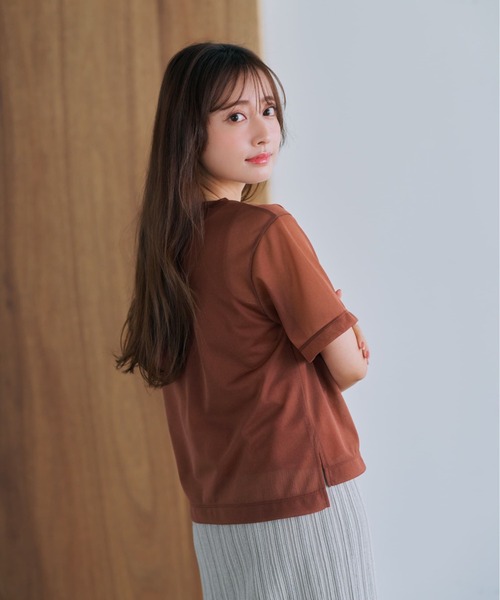 tシャツ シアーレイヤードセットT「低身長・小柄女性