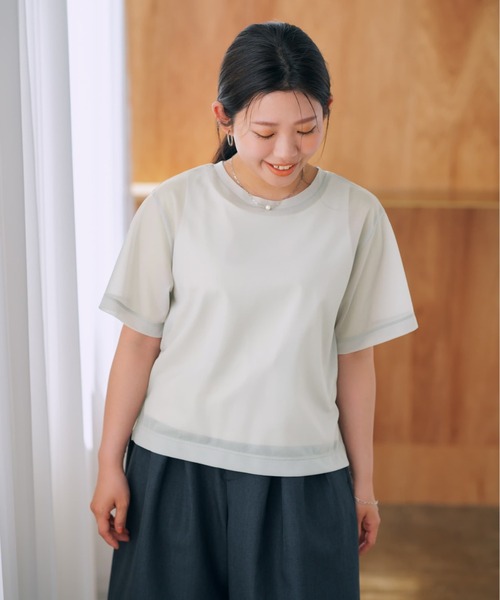 tシャツ シアーレイヤードセットT「低身長・小柄女性