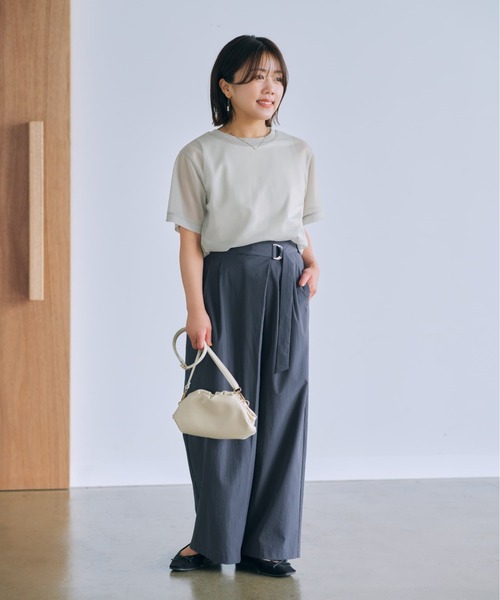 tシャツ シアーレイヤードセットT「低身長・小柄女性」 レディース tシャツ シアーレイヤードセットT「低身長・小柄女性