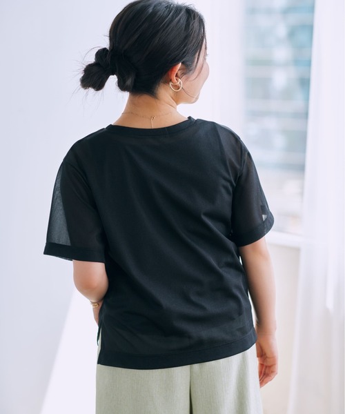 tシャツ シアーレイヤードセットT「低身長・小柄女性
