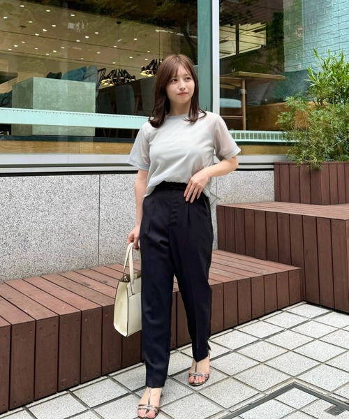 tシャツ シアーレイヤードセットT「低身長・小柄女性」 レディース tシャツ シアーレイヤードセットT「低身長・小柄女性