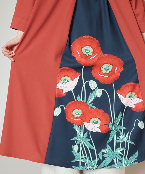 カヤ ワンピース 「カヤ」花版画 八掛ワンピース : ZOZOTOWN Yahoo!店