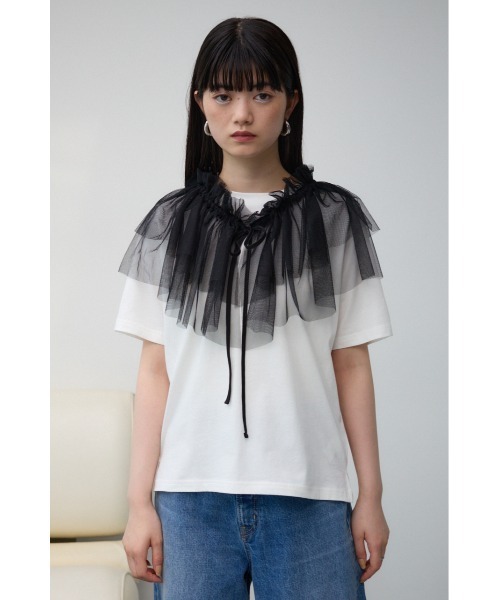 AZUL BY MOUSSY（アズールバイマウジー） tシャツ フリルビスチェ