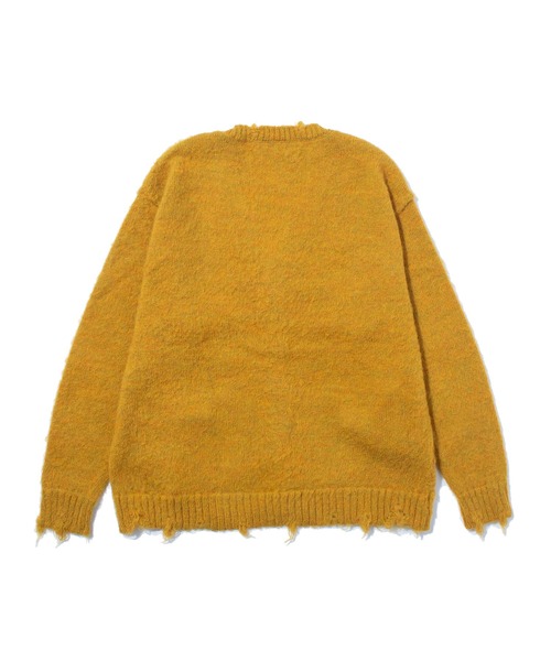 F/CE.（エフシーイー） カーディガン F/CE. DISTRESSED KNIT CARDIGAN
