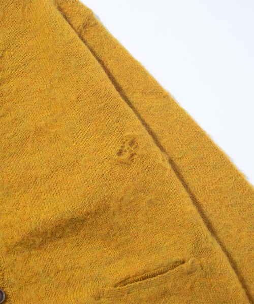 F/CE.（エフシーイー） カーディガン F/CE. DISTRESSED KNIT CARDIGAN