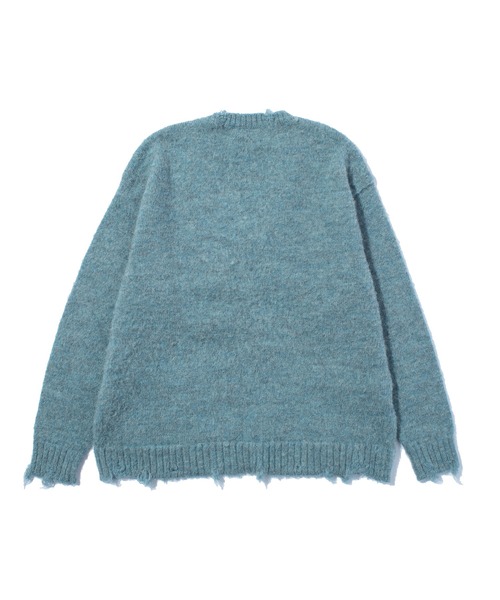 F/CE.（エフシーイー） カーディガン F/CE. DISTRESSED KNIT CARDIGAN