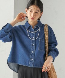 か*ぷ様 SHIPS シップス　ショート丈デニムシャツ SHIPS｜<洗濯機可能>ショート丈 デニム シャツ | Rakuten