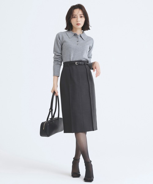 anuans（アニュアンス） ベルト プレーンナローベルト レディース