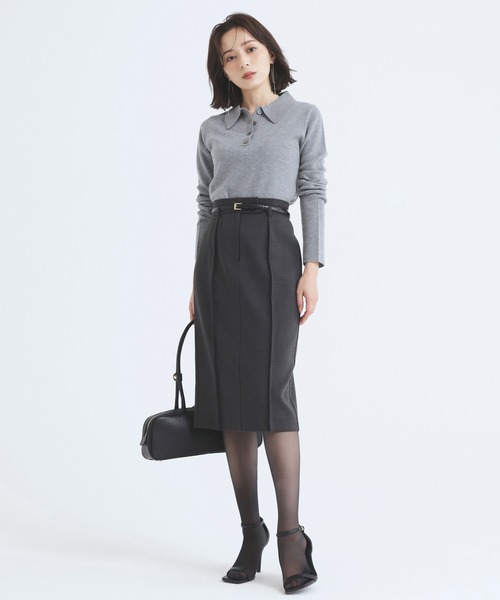 anuans（アニュアンス） ベルト プレーンナローベルト レディース