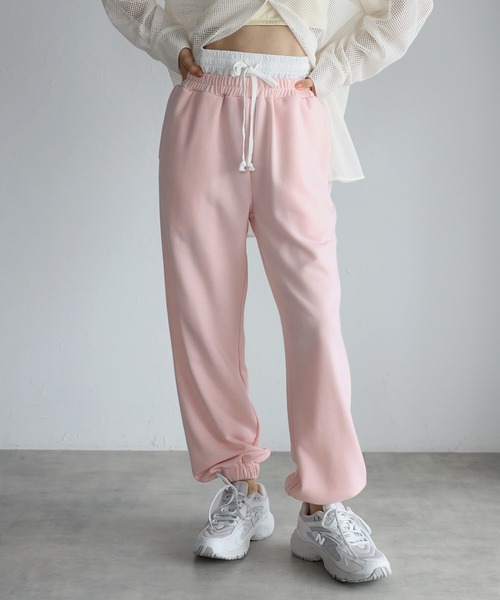 ENC スウェットパンツ ジャージ double waist sweat pants