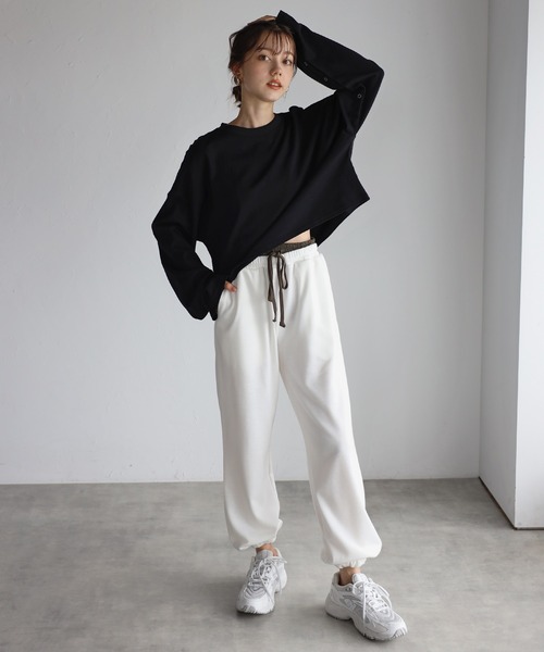 ENC スウェットパンツ ジャージ double waist sweat pants / ダブル