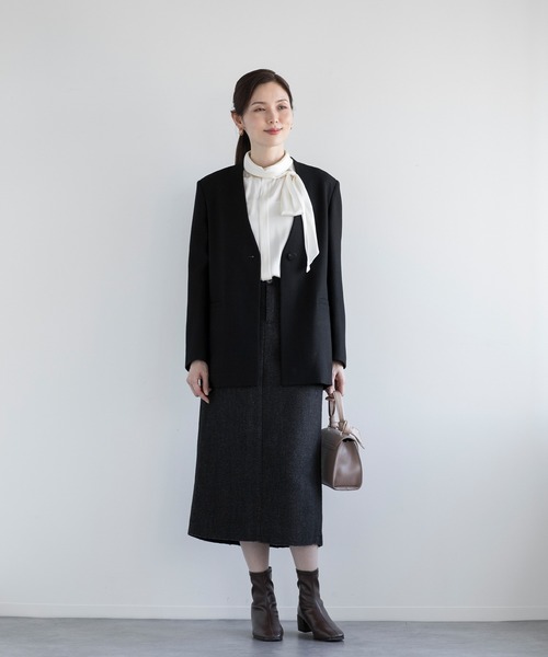 ノーカラー ジャケット（サイズ（S/M/L）：L）のおすすめ人気商品一覧