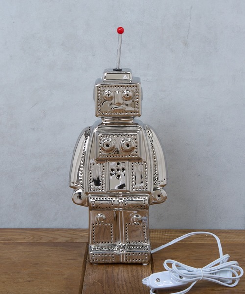 【送料込】DULTON PORCELAIN ROBOT LIGHT CHROME DULTON ONLINE SHOP | PORCELAIN ROBOT LIGHT CHROME(ROBOT