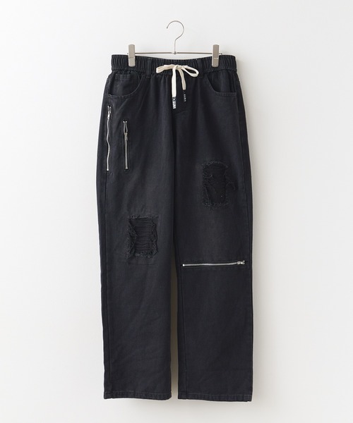 punk似　ダメージジーンズ Theater code ジーンズ punkish damage denim pants / パン