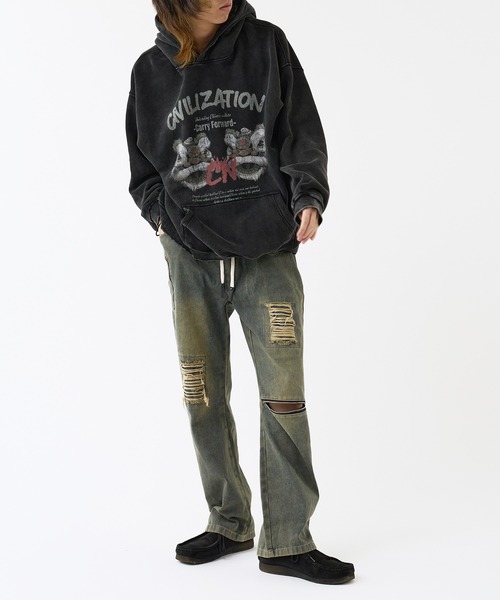 punk似　ダメージジーンズ 9090 × Wudge Boy Damage Denim Pants – YZ