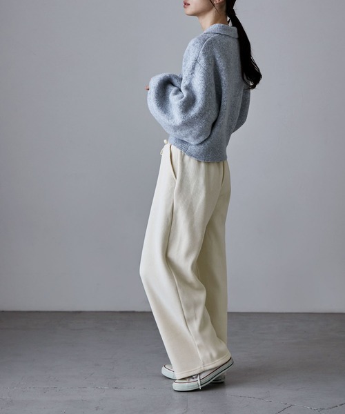 etoll.（エトル） スウェットパンツ ジャージ 裏起毛コーデュロイ