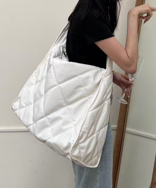 ap retro ショルダーバッグ バッグ キルティングビッグショルダー