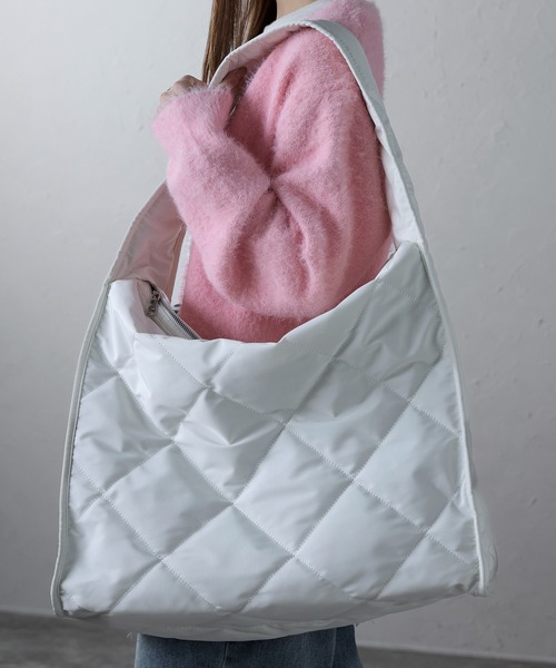 ap retro ショルダーバッグ バッグ キルティングビッグショルダー