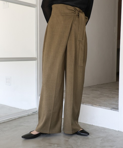 select MOCA Et ワイドパンツ スラックス パンツ 「Et」Wrap Belt Wide