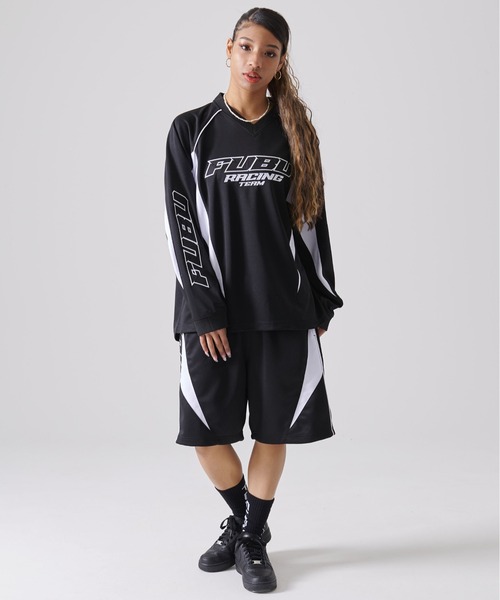 入手困難 即納 ネコポス送料無料 フブ FUBU Tシャツ ワッペン FUBU tシャツ フブ ブランド ロゴ 刺繍 ワッペン Vネック 長袖