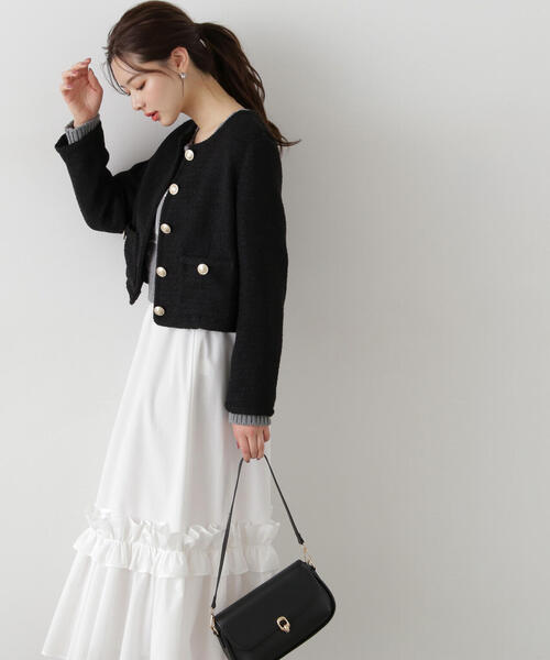 【新品】PROPORTION BODY DRESSING ツイードジャケット セール】ツイードジャケット / 1215155203（テーラード