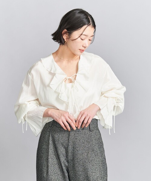 BEAUTY＆YOUTH UNITED ARROWS ブラウス シャツ レーヨンコットンローン